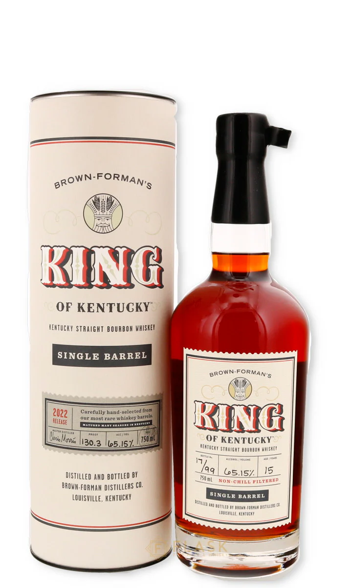 Brown Forman King of Kentucky 15 Year Old Single Barrel Bourbon 2022 Release 130.3 Proof Brown Forman King of Kentucky 15 Year Old Single Barrel Bourbon 2022 Release 130.3 Proof