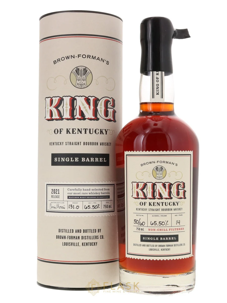 Brown Forman's King of Kentucky 14 Year Old Single Barrel Kentucky Straight Bourbon 2021 Release Barrel 14 Brown Forman's King of Kentucky 14 Year Old Single Barrel Kentucky Straight Bourbon 2021 Release Barrel 14