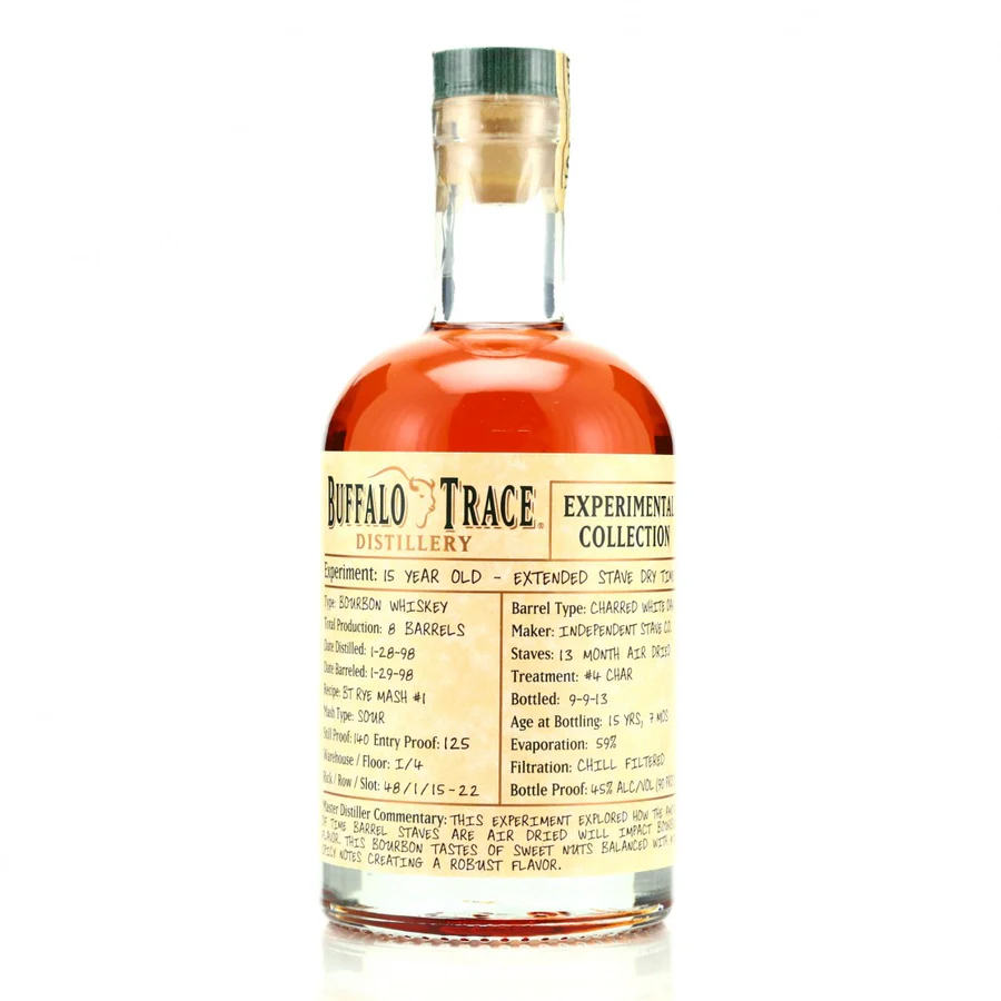 Buffalo Trace Experimental Collection 15 Year Old Extended Stave Dry Time 375ml / Half Bottle