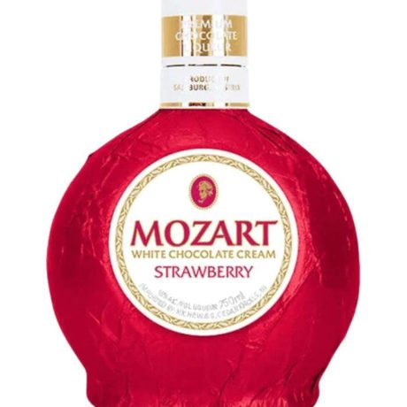 MOZART WHITE CHOCOLATE CREAM STRAWBERRY LIQUEUR 750ML