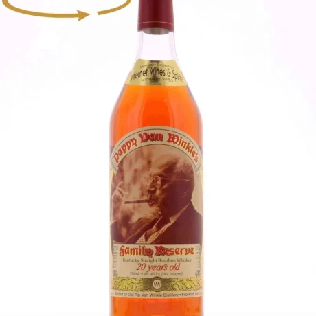 Pappy Van Winkle 20 Year Old Bourbon / Unfiltered I.W Single Cask 1986 / Stitzel Weller