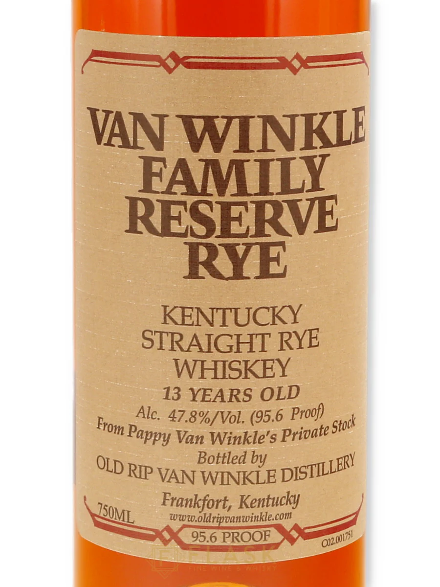 Van Winkle Family Reserve Rye Whiskey 13 Years Old 2020 1 Van Winkle Family Reserve Rye Whiskey 13 Years Old 2020