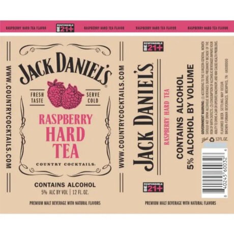 Jack Daniel's Country Cocktails Raspberry Hard Tea