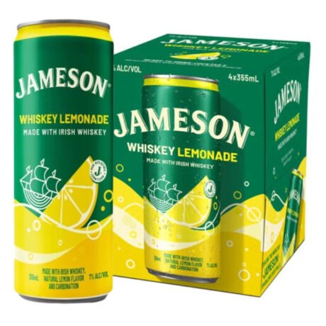 Jameson Whiskey Lemonade Cocktails 4-Pack Cans