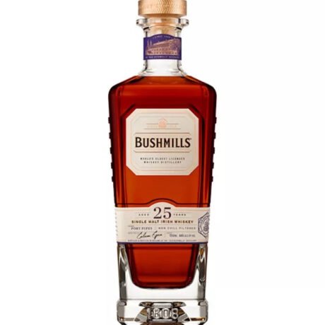 Bushmills 25 Year Old Port Pipe Finish Single Malt Irish Whiskey